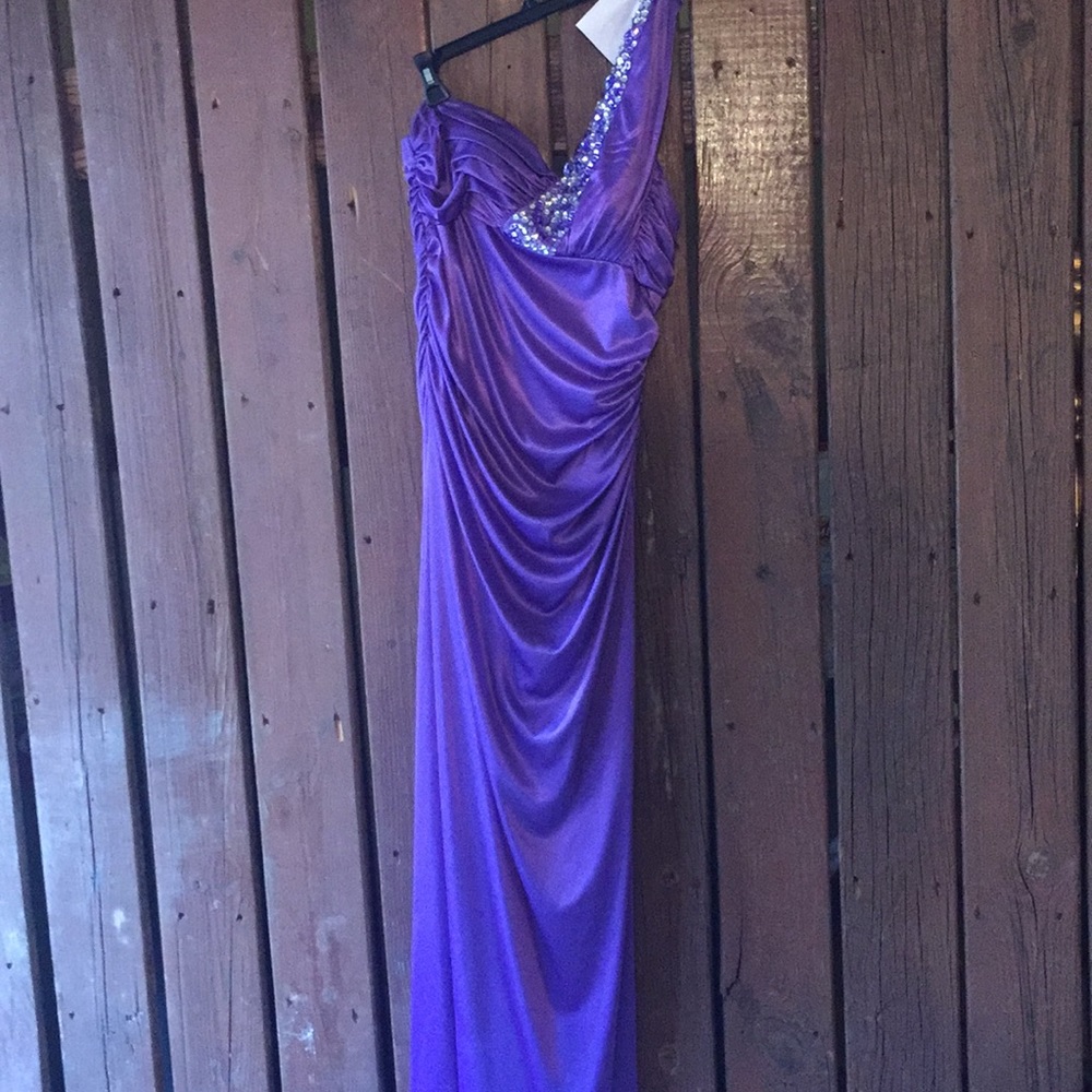 Purple formal dress